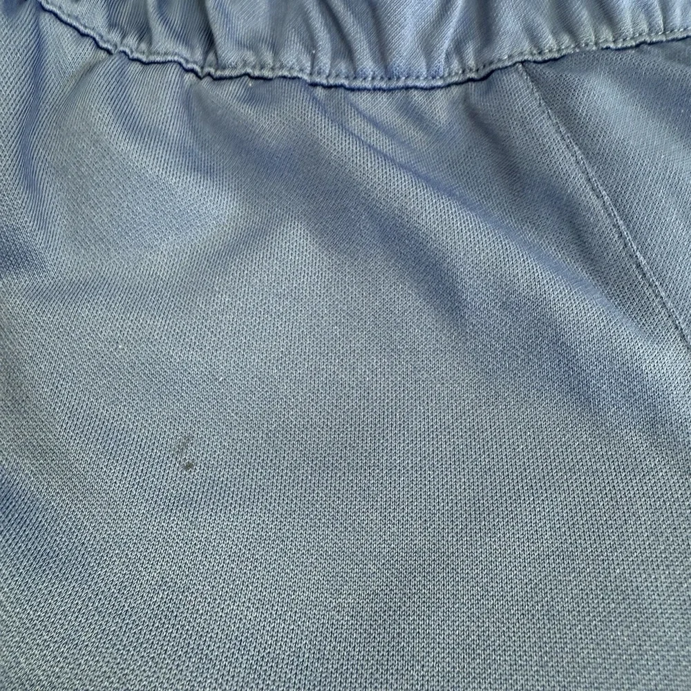 Puma Soccer Futbol Joggers - Large Blue- Zipped Pockets And Ankles Green Accents